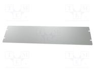 Mounting plate; steel; Series: 1441; grey HAMMOND