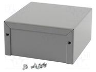 Enclosure: multipurpose; X: 102mm; Y: 102mm; Z: 51mm; 1411; aluminium HAMMOND