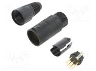 Connector: XLR; plug; male; PIN: 7; straight; for cable; 3.5÷8mm; X 