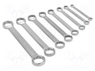 Wrenches set; box; tool steel; 8pcs. 