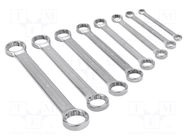 Wrench-set; box; tool steel; 8pcs. BAHCO