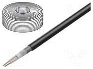 Wire: microphone cable; 2x0.35mm2; black; OFC; -30÷70°C; LSZH TASKER