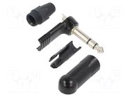 Connector: Jack 6,3mm; plug; male; stereo; ways: 3; angled 90°; PRX NEUTRIK