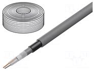 Wire: microphone cable; 2x0.35mm2; black; OFC; -30÷75°C; double TASKER