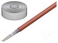 Wire: microphone cable; 2x0.35mm2; red; OFC; -15÷70°C; PVC TASKER