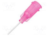 Needle: plastic flexible; 0.5"; Size: 20; straight; 0.6mm FISNAR