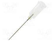 Needle: steel; 1"; Size: 27; straight; 0.2mm; Body: semi-transparent FISNAR