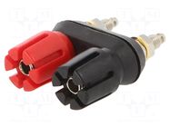 Laboratory connector: 4mm banana; socket; 60VDC; 30A; double POMONA