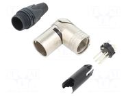 Connector: XLR; plug; male; RX; 7.5A; PIN: 6; angled 90°; swivel; 1mm2 NEUTRIK