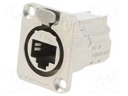 connector D-SHAPE CAT6A PANEL CONNECTOR SHIELDED FEEDTHROUGH NEUTRIK