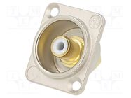 connector NYS367(RCA)WHITE IN NI D-HOUSING NEUTRIK