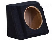 Car loudspeaker enclosure; MDF; black melange; textil; 200mm BASSER