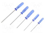 Kit: screwdrivers; hex key,spherical,6-angles socket; 5pcs. ENGINEER