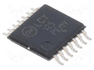 IC: digital; buffer,non-inverting; Ch: 4; CMOS,TTL; SMD; TSSOP14 ONSEMI