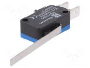 Microswitch SNAP ACTION; 10A/250VAC; 0.3A/220VDC; with lever SPAMEL