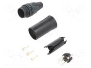 Connector: XLR; plug; male; XX-HA; 1A; PIN: 3; straight; for cable NEUTRIK