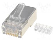 RJ45; plug; 44915; PIN: 8; Cat: 6; shielded,with conductor guide MOLEX