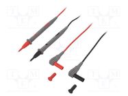 Test leads; Inom: 10A; Len: 1.2m; test leads x2; red and black 