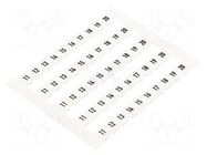Marker; horizontal; white; 5mm; Marking: 11-20 WEIDMÜLLER