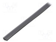 Hole and edge shield; PVC; L: 10m; grey; H: 9mm; W: 5mm; -30÷70°C KURANT