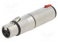 connector "ADAPTER XLRF 3POLE  1/4"" JACK" NEUTRIK