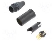 Connector: XLR; plug; male; XX; 7.5A; PIN: 6; straight; for cable NEUTRIK