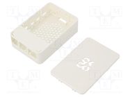 Enclosure: for computer; Raspberry Pi 4 B; white OKDO