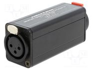 "ADAPTER XLRF  1/4"" JACK MONO 1: 1" NEUTRIK