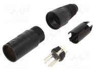 Connector: XLR; plug; male; PIN: 4; straight; for cable; 3.5÷8mm; X NEUTRIK