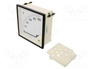 Voltmeter; on panel; VDC: 0÷1kV; Class: 1.5; Umax: 600V; 144x144mm LUMEL