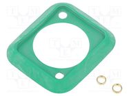 D-SIZE GASKET GREEN NEUTRIK