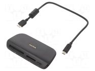 Card reader: memory; USB 3.0; black; 2.496Gbps; Kit: reader SANDISK