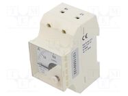 Ammeter; for DIN rail mounting; I AC: 0÷100A; True RMS; Class: 1.5 LUMEL