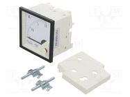 Ammeter; on panel; I DC: 0÷1.5A; Class: 1.5; Length: 61mm; 600V; MA17 LUMEL