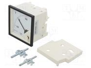 Voltmeter; on panel; VDC: -600÷600V; Class: 1.5; Umax: 600V; 72x72mm LUMEL