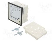 Ammeter; on panel; I DC: 0÷60mA; Class: 1.5; Length: 95mm; 600V; MA19 LUMEL