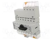 Switch: mains-generator; Stabl.pos: 3; 63A; I-0-II; Poles: 4 SPAMEL