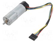 Motor: DC; with encoder,with gearbox; LP; 6VDC; 2.4A; 11rpm; 499: 1 POLOLU