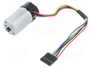 Motor: DC; with encoder; 6VDC; 6.5A; Ioper: 275mA; 10000rpm POLOLU