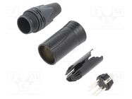 Connector: XLR; plug; male; PIN: 4; straight; for cable; soldering NEUTRIK