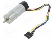 Motor: DC; with encoder,with gearbox; LP; 6VDC; 2.4A; 78rpm; 75: 1 POLOLU