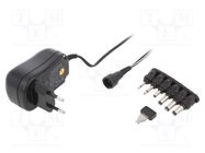 Power supply: switching; mains,universal,plug; 3VDC,; 1A; Plug: EU MINWA ELECTRONICS