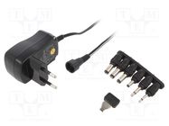 Power supply: switching; mains,universal,plug-in; 3VDC,; 0.6A MINWA ELECTRONICS