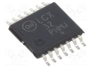 IC: digital; OR; Ch: 4; IN: 2; CMOS,TTL; SMD; TSSOP14; 2÷3.6VDC; 10uA ONSEMI