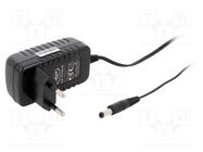 Power supply: switching; mains,plug; 12VDC; 1A; 12W; Plug: EU; 83% CELLEVIA POWER