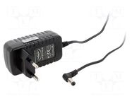 Power supply: switching; mains,plug-in; 12VDC; 0.5A; 6W; 83%; black CELLEVIA POWER