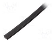 Hole and edge shield; PVC; L: 10m; black; H: 11.4mm; W: 9mm RST ROZTOCZE