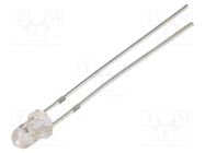 LED; 3mm; red; candle light effect; 4200÷5800mcd; 30°; 2.5÷5V; 20mA OPTOSUPPLY