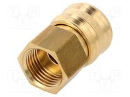 Quick connection coupling; 0÷35bar; brass; 42.5mm; 1000l/min PNEUMAT