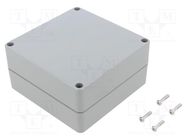 Enclosure: multipurpose; X: 120mm; Y: 120mm; Z: 60mm; ABS; light grey GAINTA